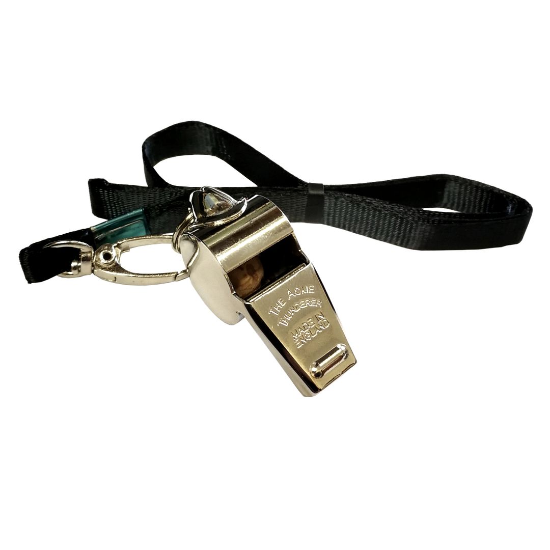 ACME Professional Whistle & Lanyard Thunderer 60.5 Safety Referee